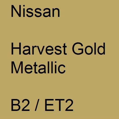 Nissan, Harvest Gold Metallic, B2 / ET2.